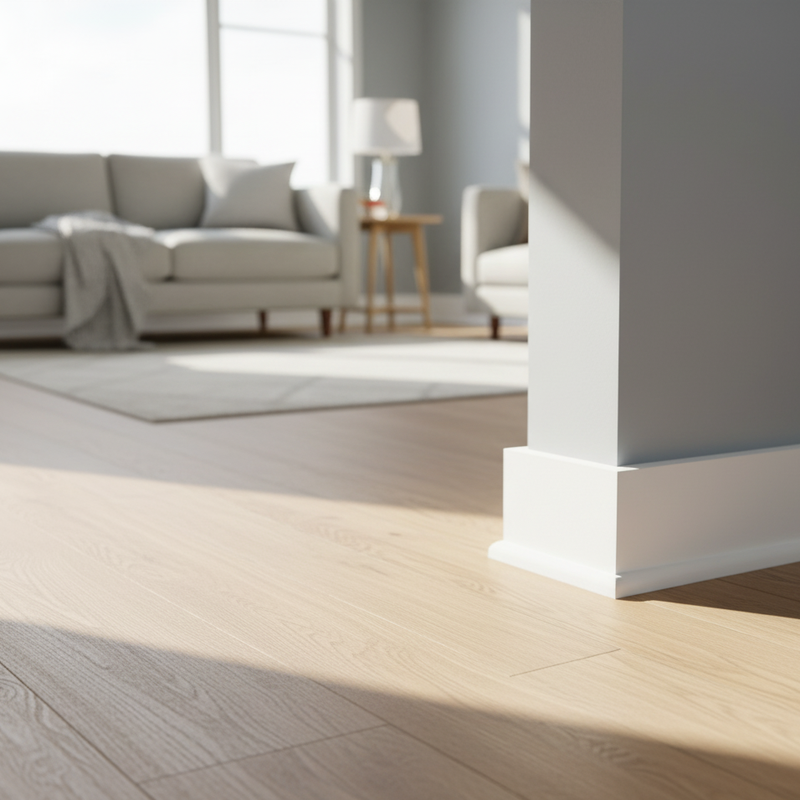 Vinyl flooring in the living room
