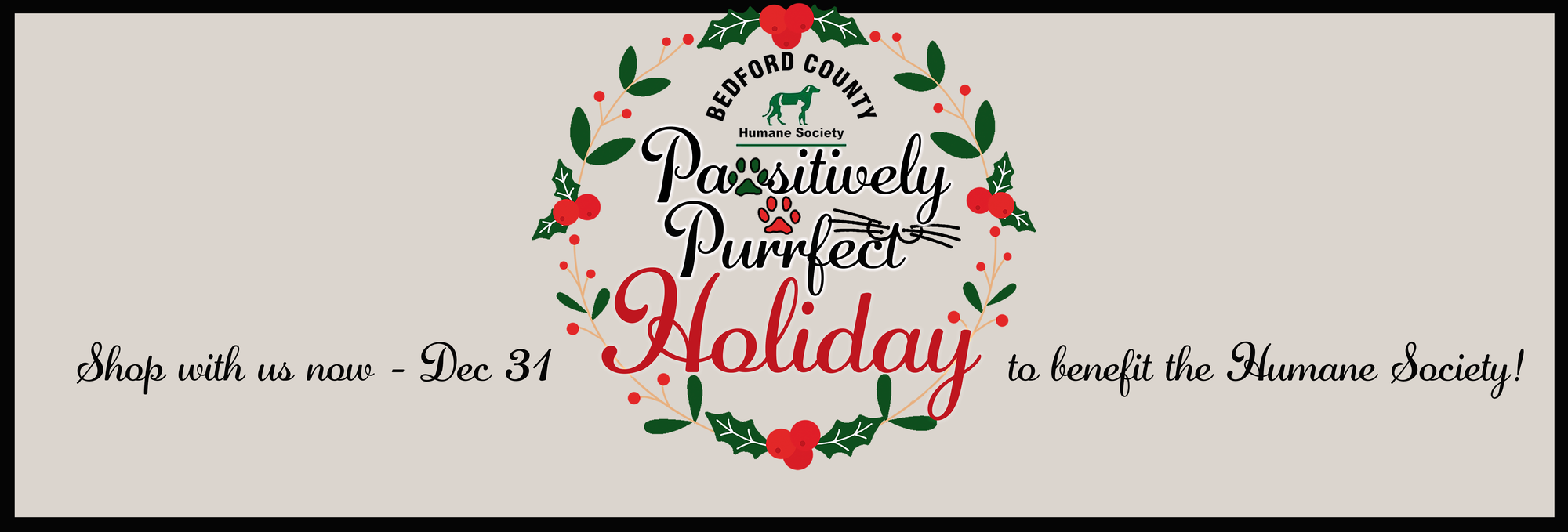 Pawsitively Purrfect Holiday Banner